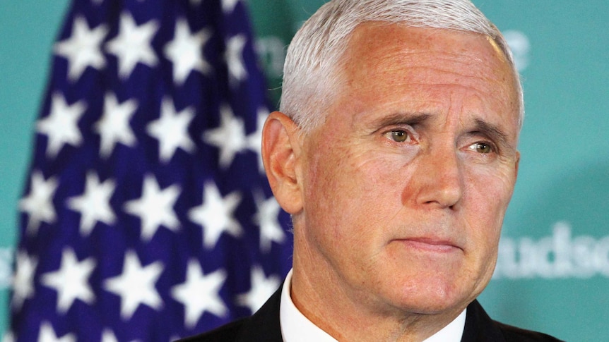 Close up of Mike Pence