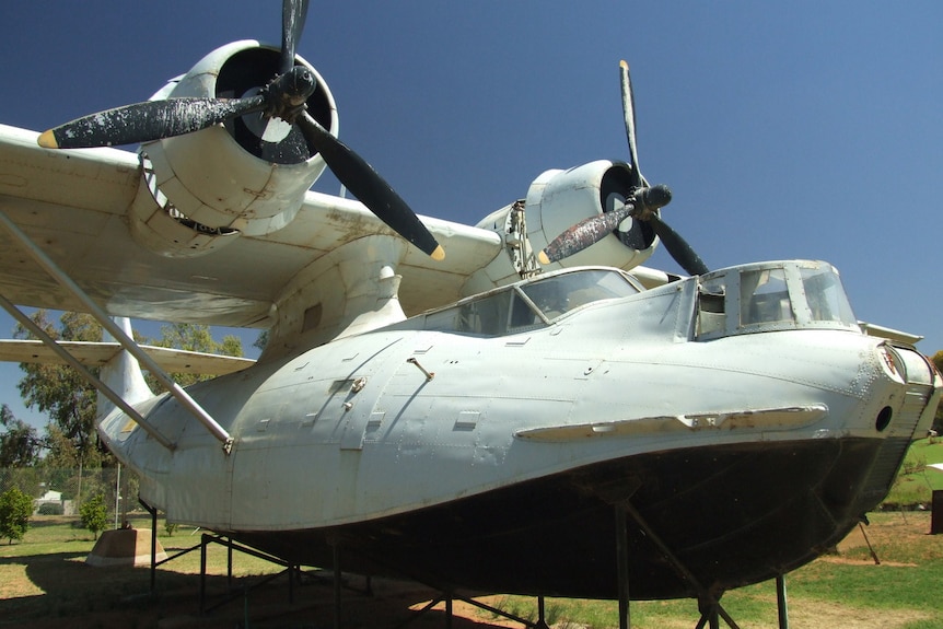 WWII Catalina flying boat at Lake Boga.