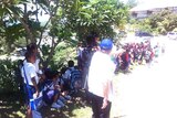 School children evacuate