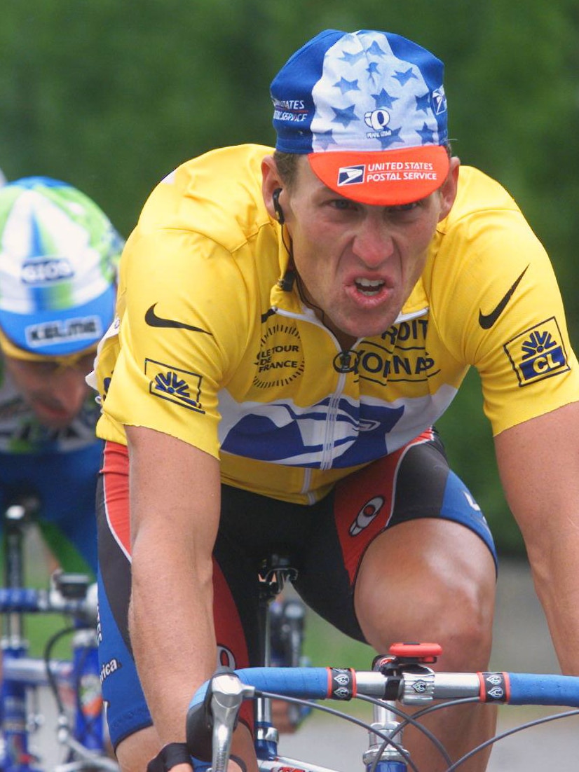Lance Armstrong during the 16th stage of the 86th Tour de France between Lannemezan and Pau in the Pyrenees.