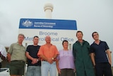 Bureau of Meteorology staff outside the regional station in Broome.