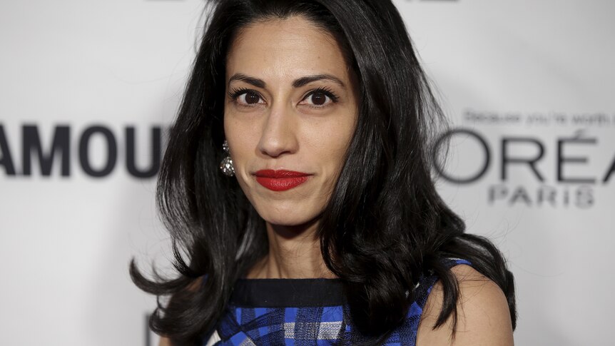 Political aide Huma Abedin arrives for the "Glamour Women of the Year Awards" in Manhattan.