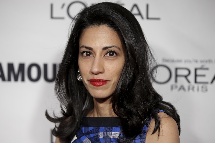 Political aide Huma Abedin arrives for the "Glamour Women of the Year Awards" in Manhattan.