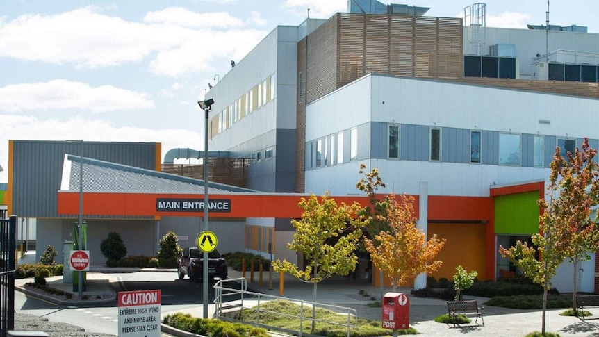 Main entrance at North West Regional Hospital.