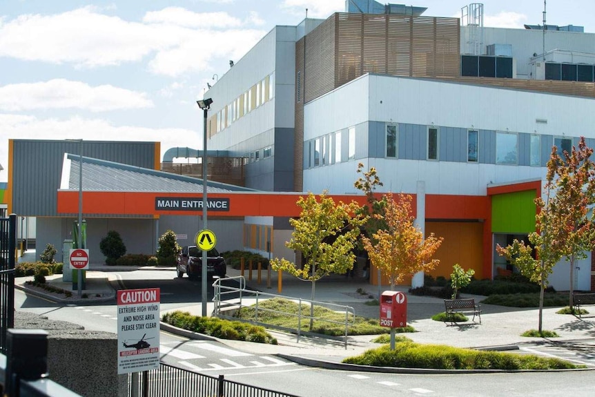 Main entrance at North West Regional Hospital.