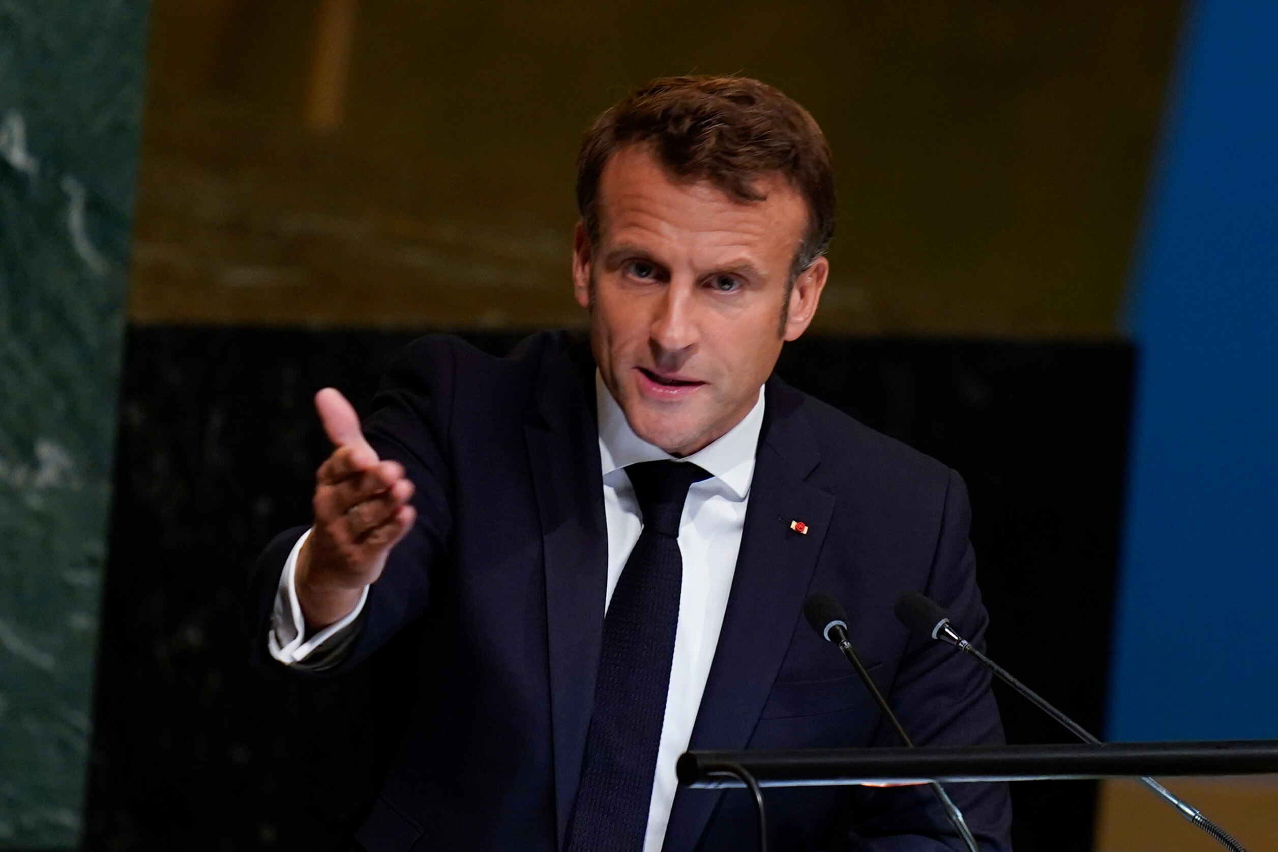 French President Emmanuel Macron's Government Narrowly Survives Vote Of ...