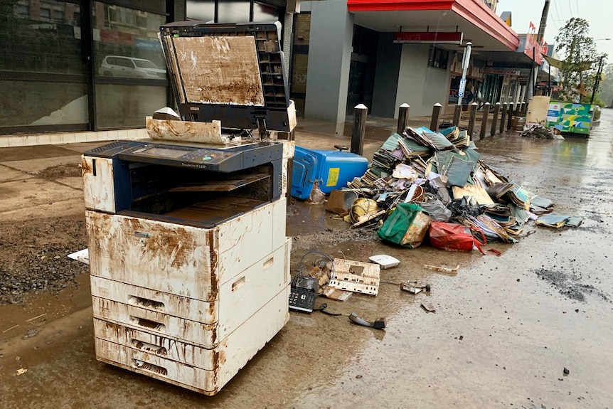 Items destroyed by flood waters in Lismore