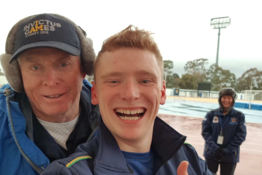 Invictus Games competitor Jesse Costello poses for a photo in between training for the 2018 Invictus Games.