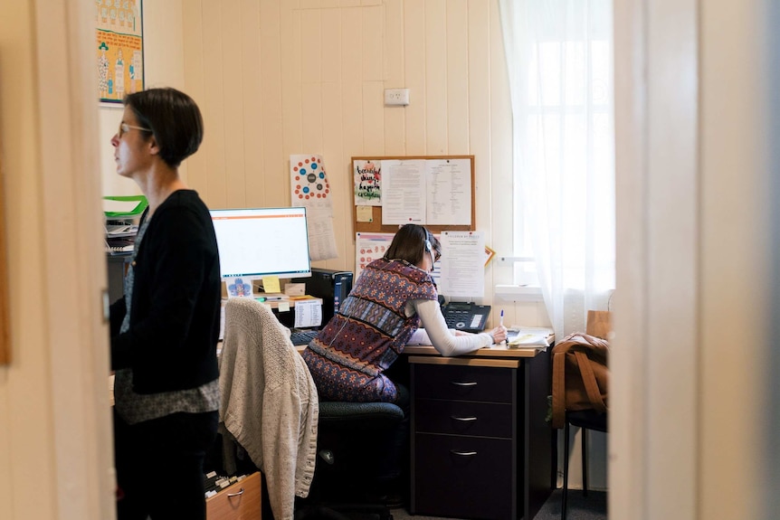 Staff at the counselling service Children By Choice take calls from women debating whether or not to have an abortion.