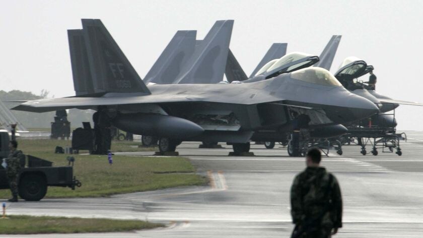 Lockheed Martin's products include the F-22 Raptor fighter jets.