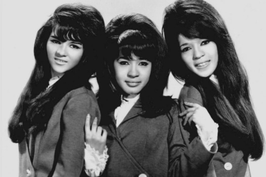 The Ronettes at the height of their fame, Ronnie Spector in the centre.