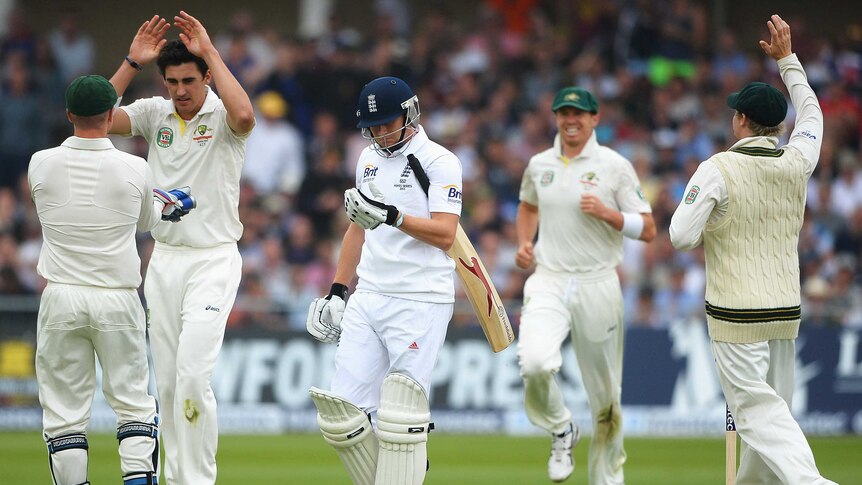 Starc cleans up Bairstow on day one of first Ashes Test