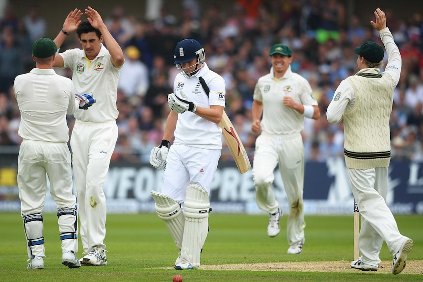 Starc cleans up Bairstow on day one of first Ashes Test