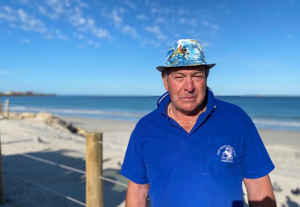 Swimmer Gary Worthington