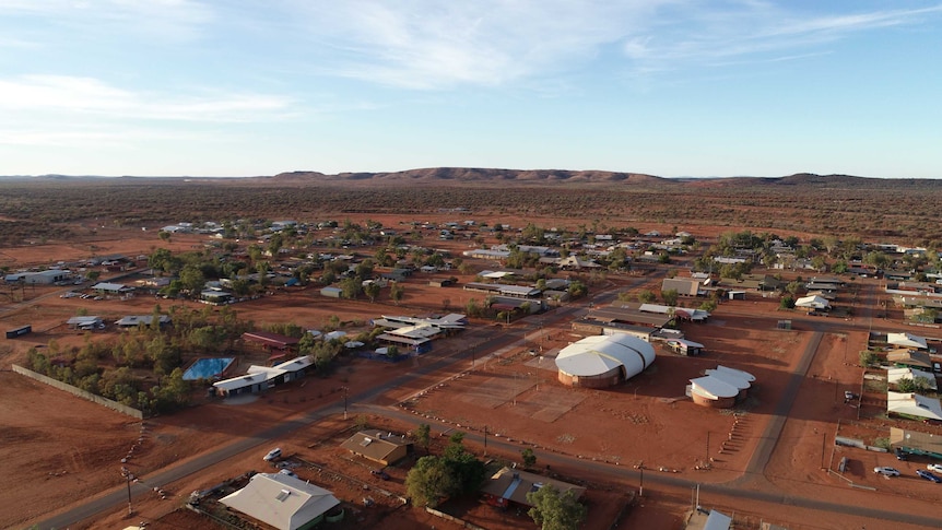 An aerial shot of Yuendumu