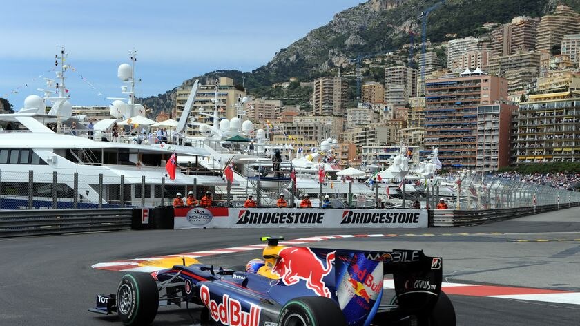 Webber set the famous Monaco street circuit alight in qualifying.
