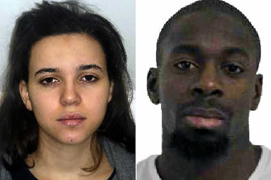 Suspects in shooting of policewoman in Paris - Hayat Boumeddiene (left) and Amedy Coulibaly