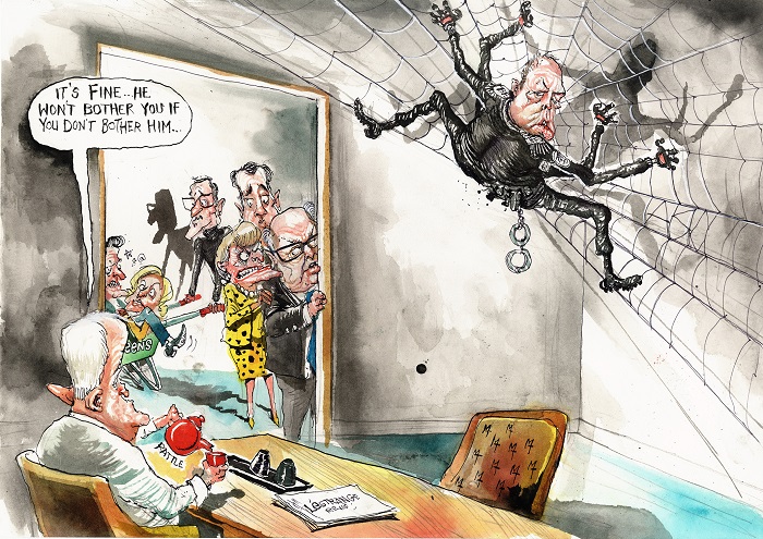 David Rowe cartoon on Peter Dutton.