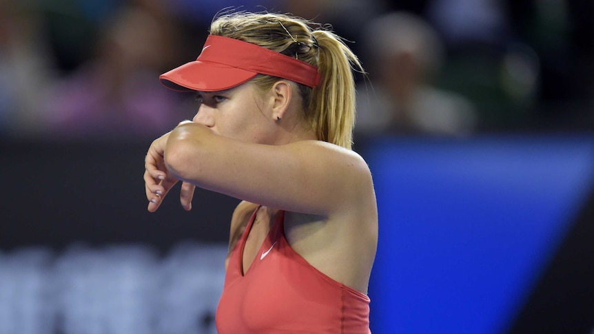 Sharapova composes herself against Williams