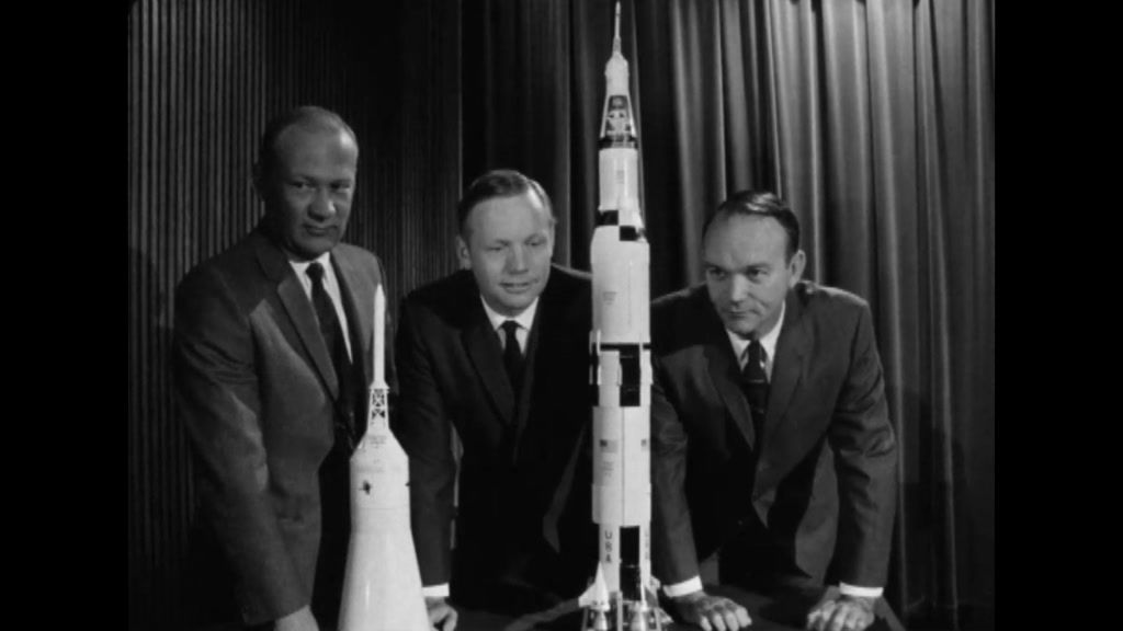 The 'royal' telecast covered the press conference with the Apollo 11
