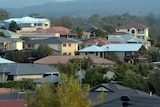 House roofs in Australian suburbia