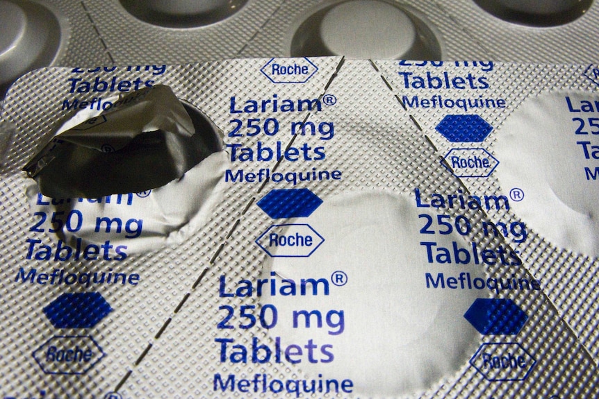 Lariam tablets in their packaging.