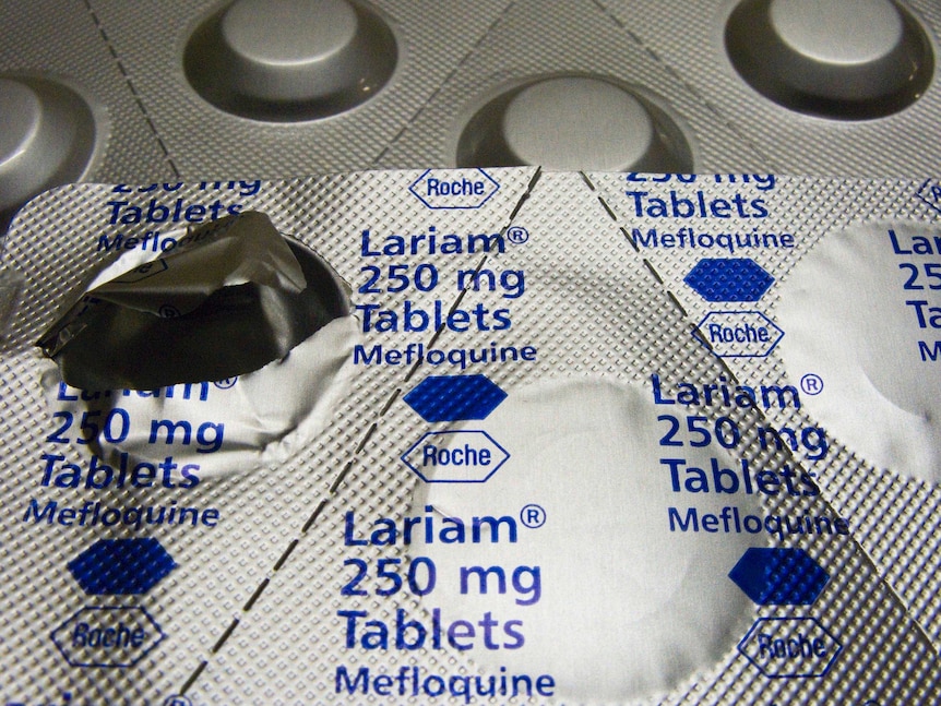 Lariam tablets in their packaging.