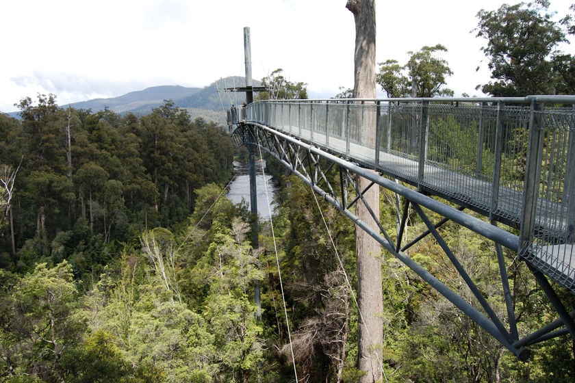 Forestry Tasmania attraction, Tahune Airwalk, Geeveston, January 2008.