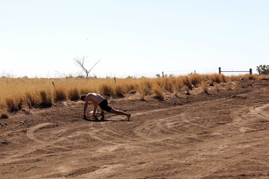 Triathlete at Julia Creek