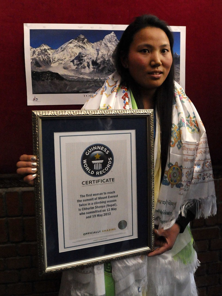 Nepalese climber Chhurim Sherpa