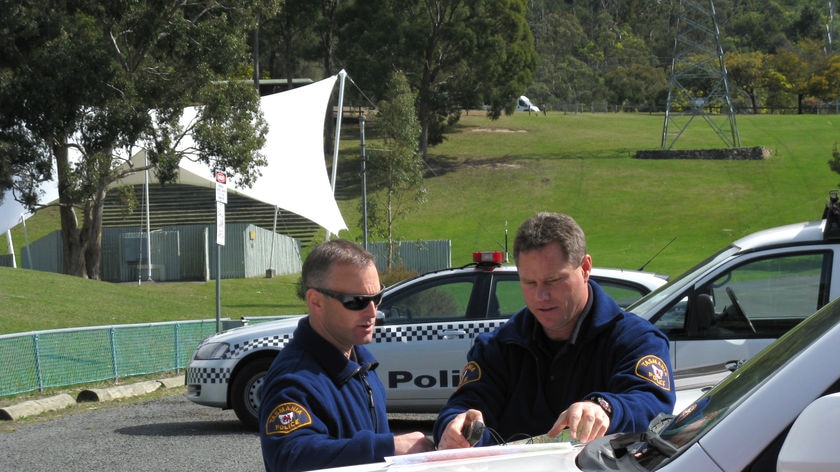 Tasmania Police officers in Hobart