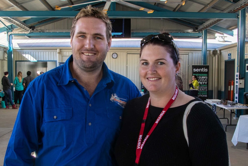 Matt and Heather Dewar at George Fisher Mine in Mount Isa