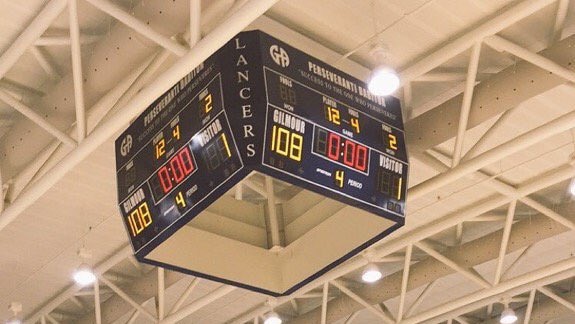 Scoreboard shows 108-1 victory for Ohio high school basketball team