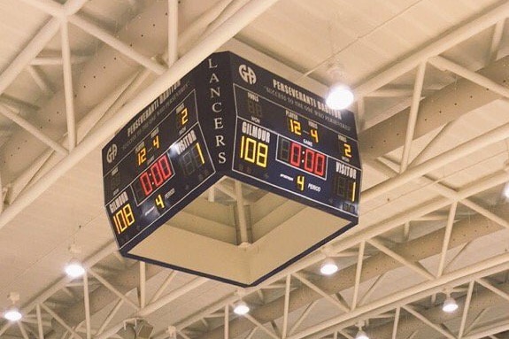 Scoreboard shows 108-1 victory for Ohio high school basketball team