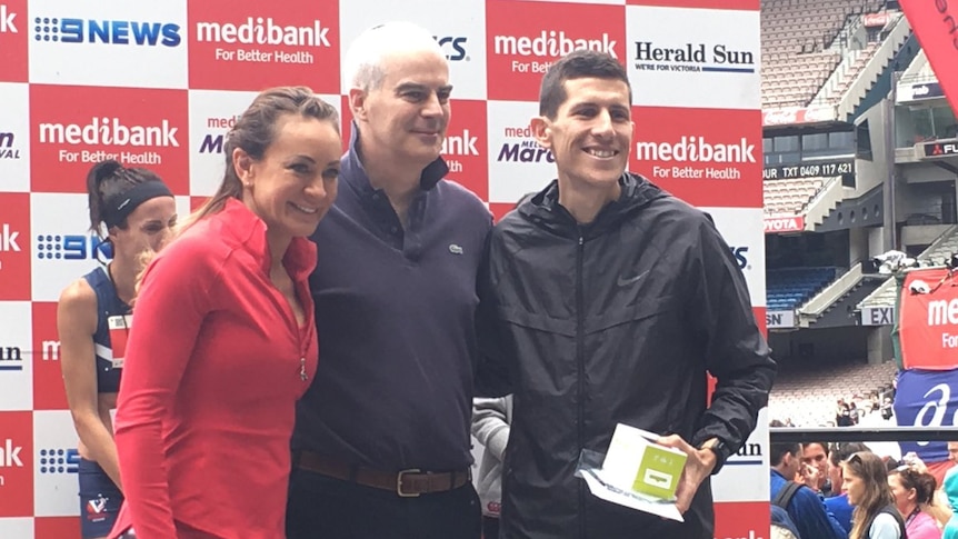 Melbourne marathon men's winner Tom Do Canto