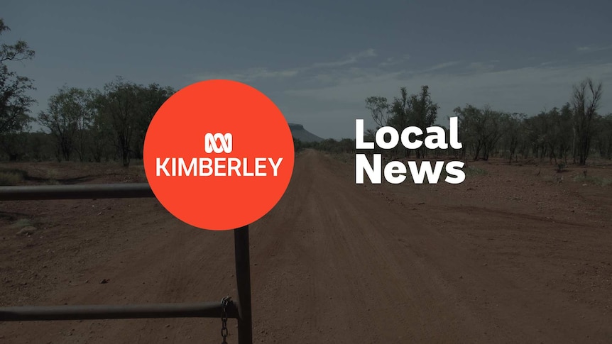 A background image of a red dirt road with an open iron gate, with ABC Kimberley and Local News superimposed.