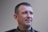 Russian Major General Ivan Popov in a military uniform. 