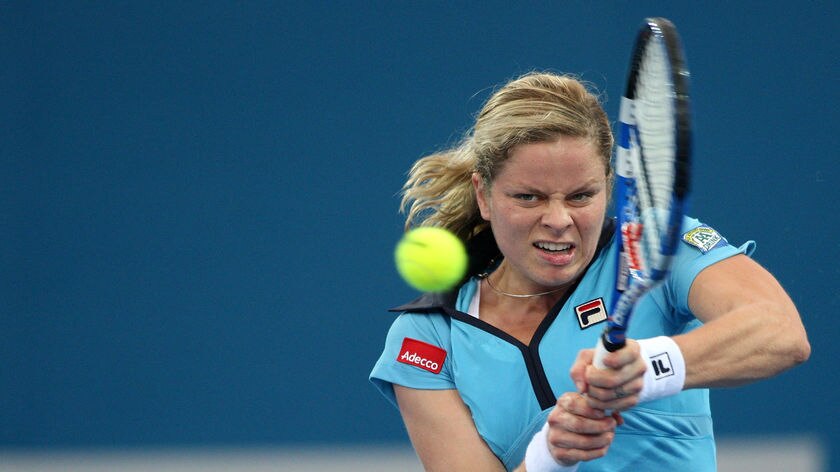 Clijsters was rusty early, dropping her opening service game, but quickly found her range to win 10 of the last 11 games