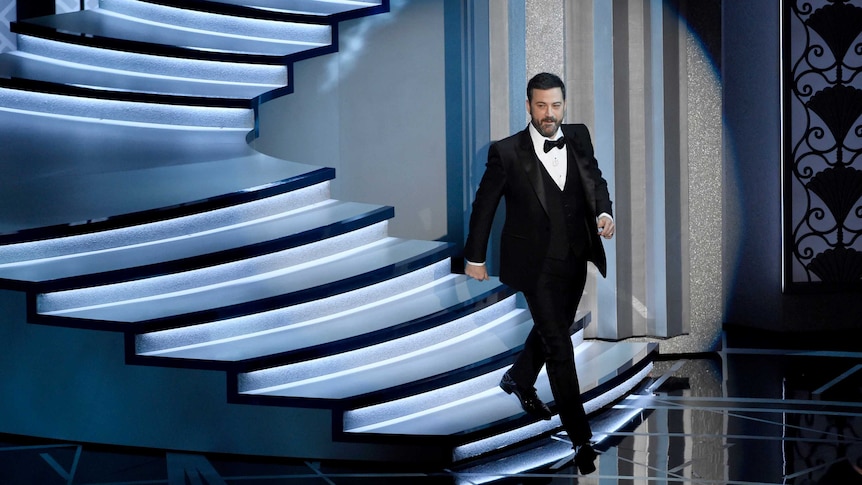 Jimmy Kimmel hosting the Academy Awards