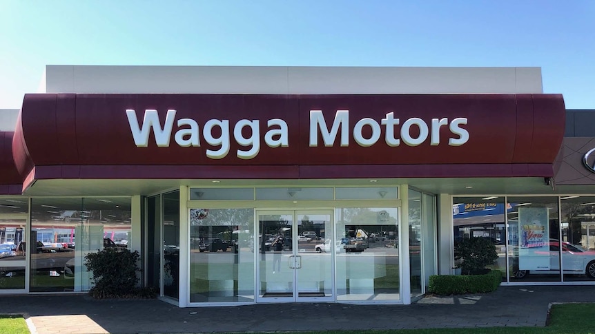 A contextual photo of car dealership, Wagga Motors.