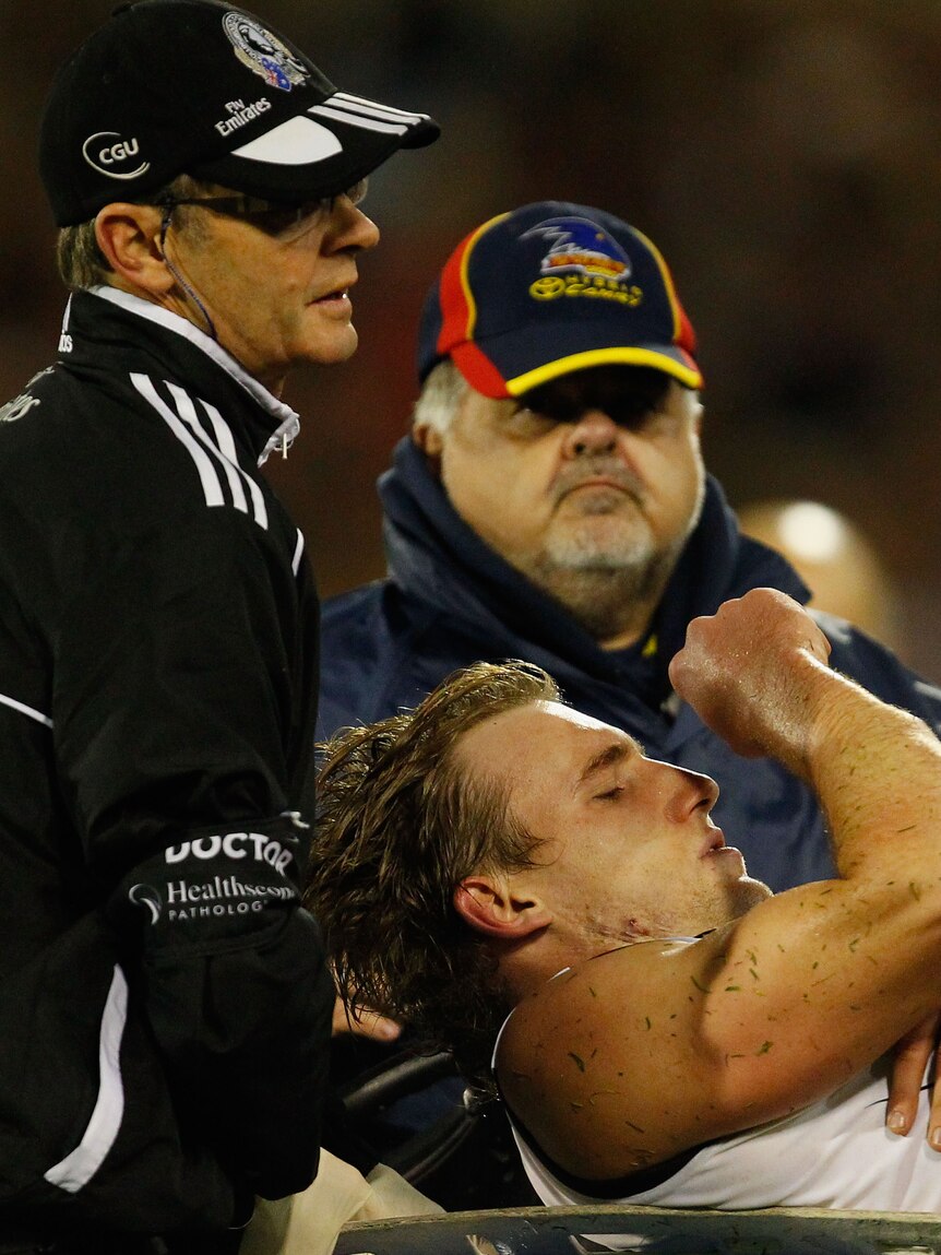 Season over ... Lachlan Keeffe needs a knee reconstruction.