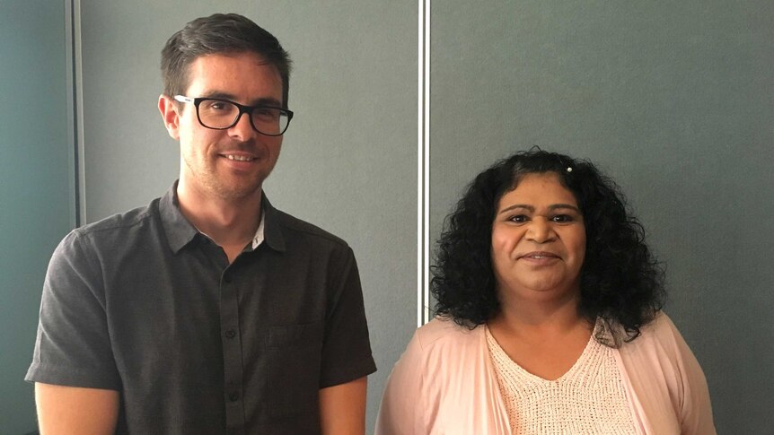 Executive Officer of the Murray Lower Darling Rivers Indigenous Nations Will Mooney and Barkindji woman Sophia Pearce.
