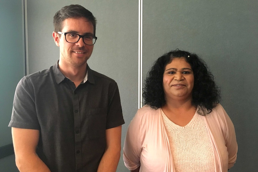 Executive Officer of the Murray Lower Darling Rivers Indigenous Nations Will Mooney and Barkindji woman Sophia Pearce.