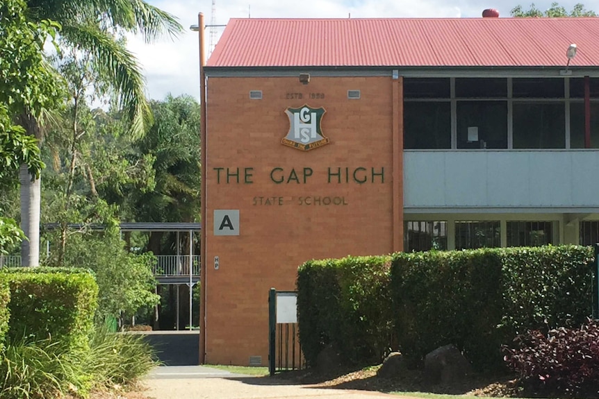 A building at The Gap State High School in Brisbane's west.