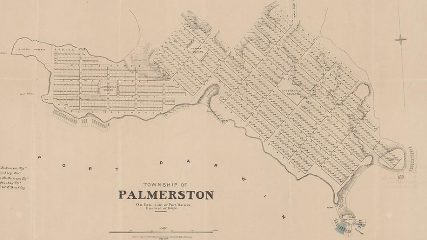 An old map of Palmerston, NT
