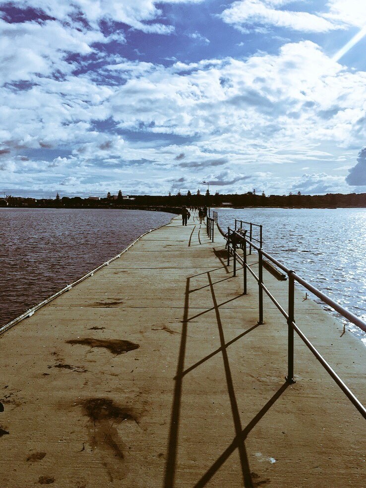 Image taken from the end of the Esperance Tanker Jetty, looking back towards the town.