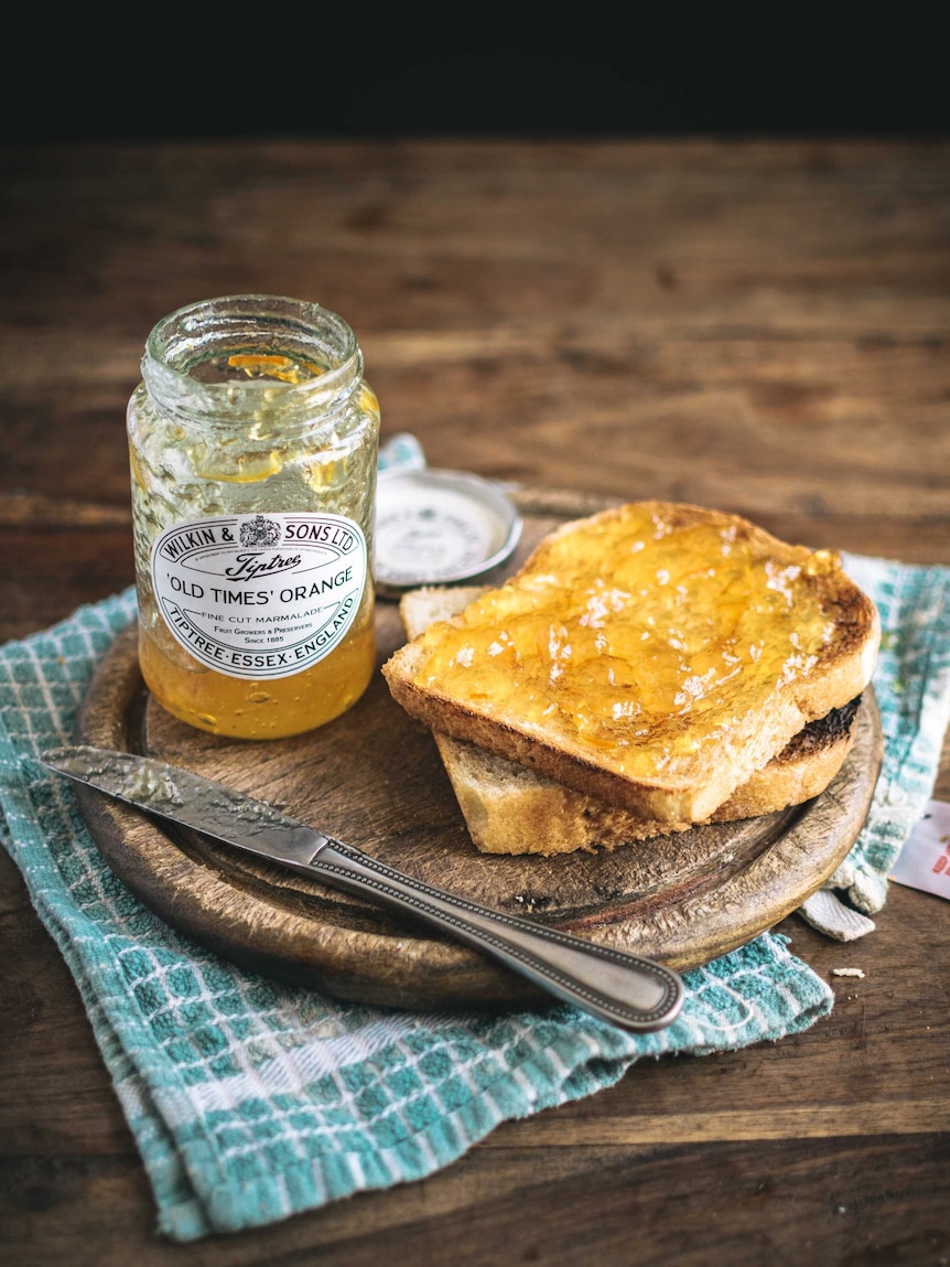 Toast and marmalade.