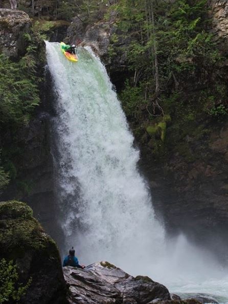 Adrian Kiernan kayaking in British Colombia in October 2018.