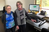 Visiting remote area nurse Jacinta MacCormick and administrative officer Anne Marie Davies at the Gelantipy Bush Nursing Centre.