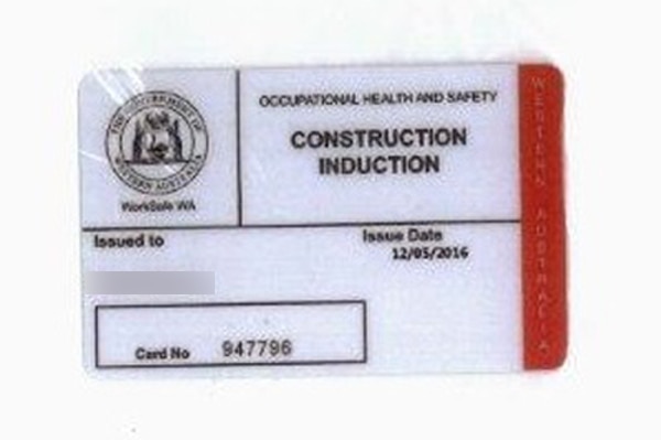 The Occupational Health and Safety card.